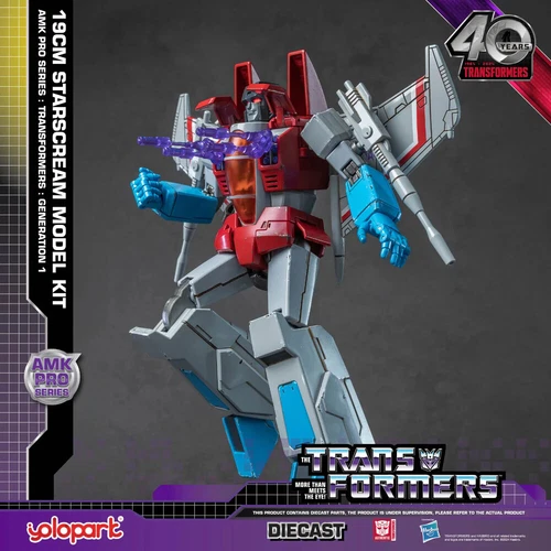 [In Stock] Yolopark Transformers Amk Pro G1 Starscream 19cm Diecast Model Kit - Picture 19 of 23