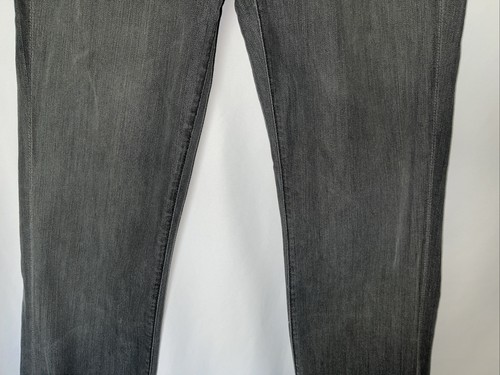 7 For All Mankind ‘straight Leg’ Gray 34” Inseam Size 27 - Picture 5 of 11