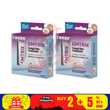 2 X EMTRIX Fungal Nail Treatment 10ml Free Shipping