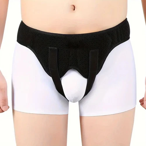 Unisex Leistenbruch Stützgürtel Doppelleistenbruch Schmerzlinderung Traversenbandage - Bild 9 von 27