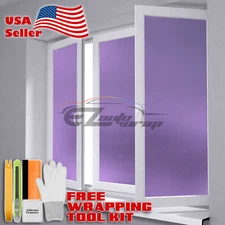 *48"x108" Purple Frosted Film Glass Bathroom Window Security Privacy Sticker