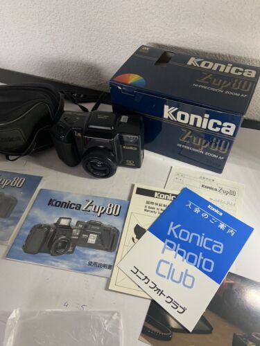 konica Z-up 80 zoom compact point & shoot camera w/ 40-80mm lens Mint in box - Afbeelding 1 van 10