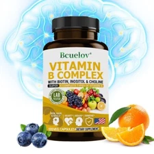 VITAMIN B COMPLEX Supports Healthy Skin Hair Nails Improve Cognitive Function