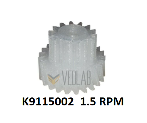 Gearmotor Kenta K9175051 1.5 Rpm Shaft 9.5 Mm Time Load Pellet