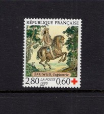 France 1995 Horse with Rider Tapestry Horse Museum Perf 13 x 13.5  MNH B663a