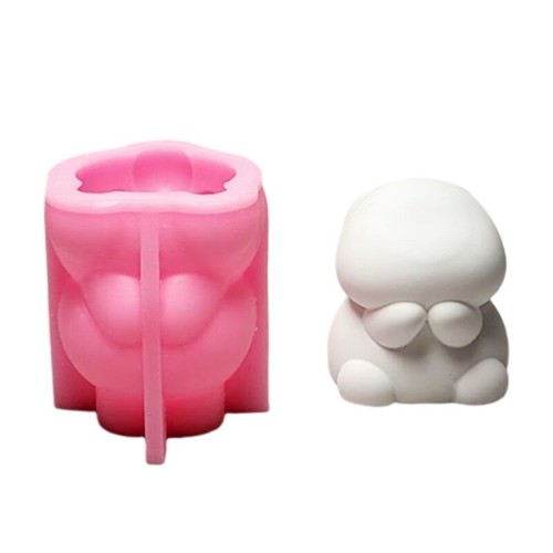 3D Rabbits Silicone Mould Ornament Molds Epoxy Resin Molds Animal Molds