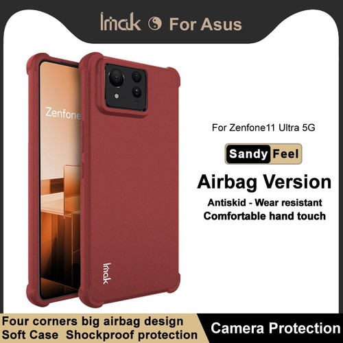 IMAK For Asus Zenfone 11 Ultra, Shockproof Airbag Sandy Matte Soft Case Cover - Picture 14 of 15