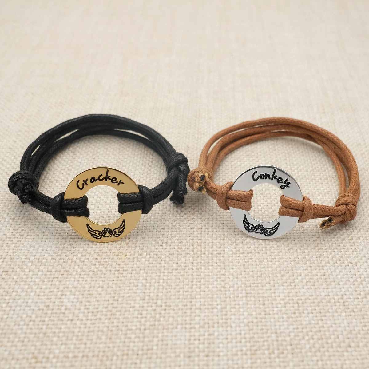 Custom paw deals print bracelet
