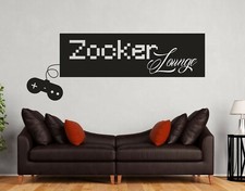 Wandtattoo gamer spruch Zocker Lounge Wandspruch gaming jugendliche a210