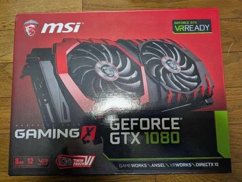 MSI GeForce GTX 1080 Nvidia GAMING X 8GB Graphics Card JAPAN w/ Original Box - Picture 1 of 4