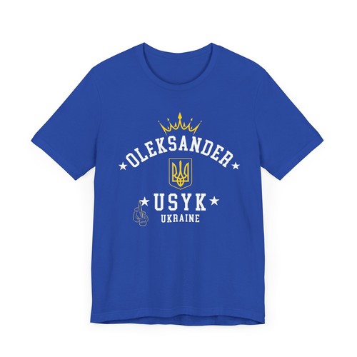 Oleksander Usyk T-Shirt Heavyweight Boxing Champion Ukraine Unisex Tee Shirt - Picture 20 of 25