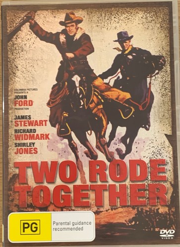 TWO RODE TOGETHER DVD 1961 Western AS NEW! James Stewart