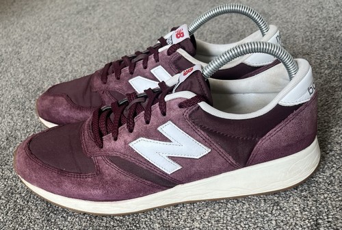 New Balance 420 Burgund Größe UK 9 Herren Sportschuhe Laufen weinrot Retro-Stil