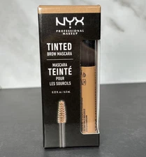 NYX Tinted Brow Mascara Color TBM02 Chocolate .22 Fl Oz - NEW SEALED