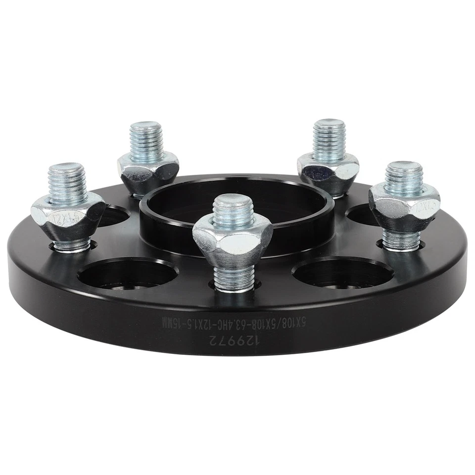 4 Pcs 12x1.5 15mm Hub Centric Wheel Spacers 5x108 For 2013-2020 Ford Fusion - Image 4 of 4