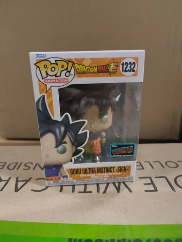 Funko Pop! Dragon Ball Z Super #1232 Goku Ultra Instinct Sign NYCC 2022 Original
