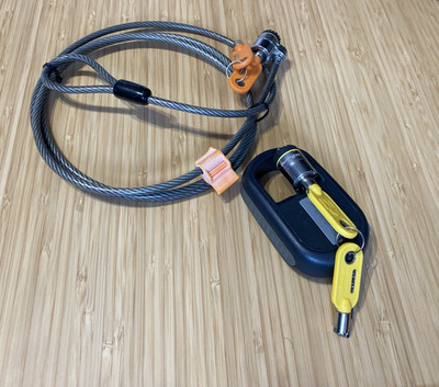 2x Kensington Lock/ Laptop Schloss, Twin Keyed Laptop Notebook Lock 0PU604 NEU