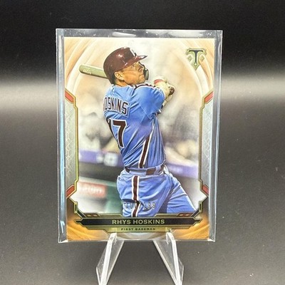 2019 Topps Triple Threads #51 Rhys Hoskins Amber #/199