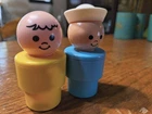 Vintage ‘74 Fisher Price Jumbo Little People Large Figure  Lot Of 2