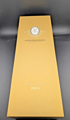 Louis Roederer Cristal 2013 Empty Box And Booklet Great For Crafting
