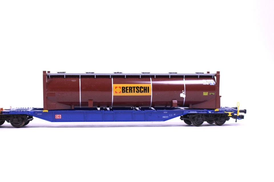 Tillig Doppeltragwagen Herpa Bertschi Container Roco Novatrans Auflieger DB H0 - Bild 3 von 4