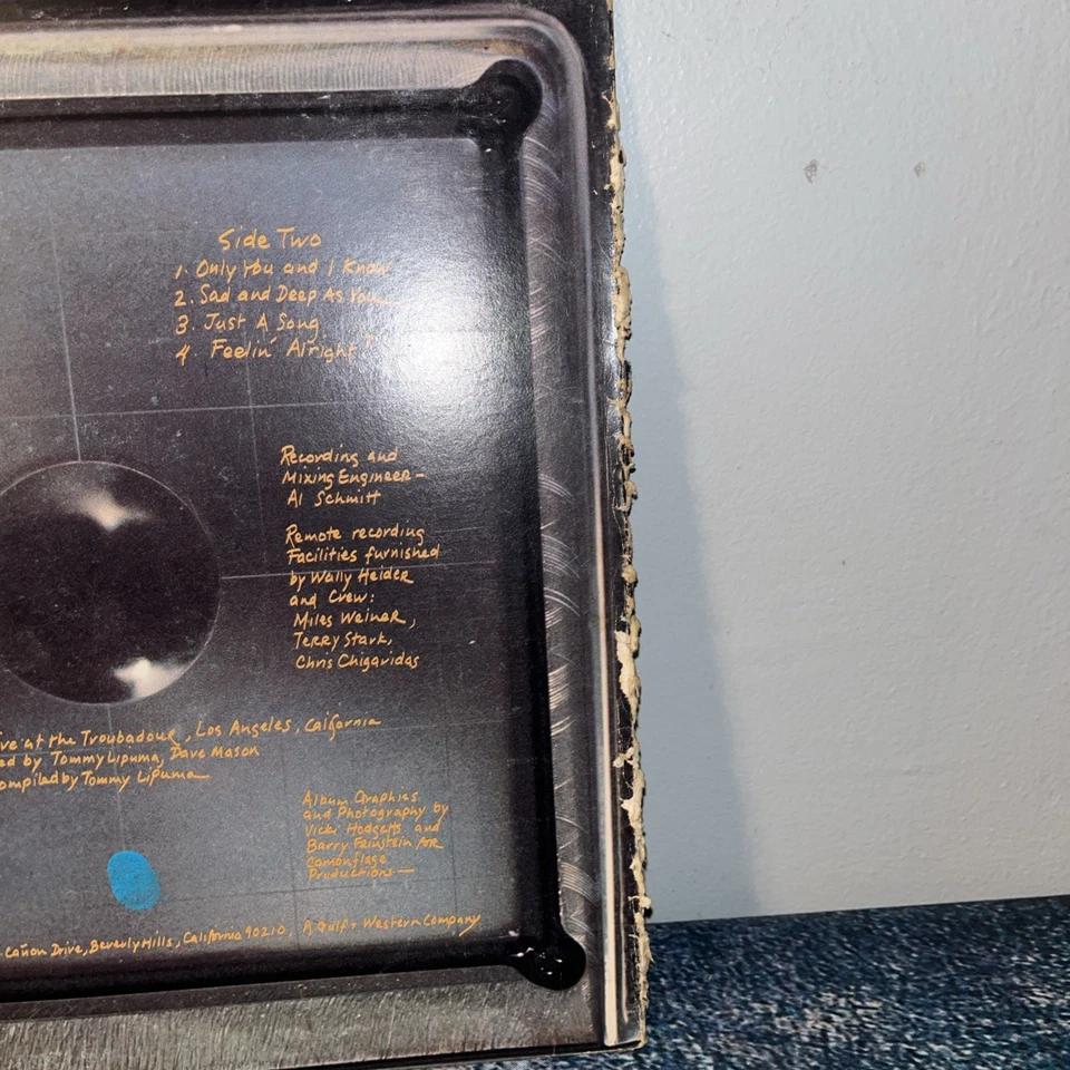 Dave Mason LP Dave Mason Is Alive 1973 ABC Blue Thumb BTS 54 - Image 3 of 4