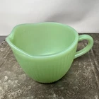 Vintage Fire King Jadeite Jane Ray Ribbed Creamer