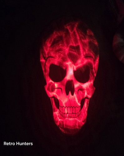 Philips Halloween Shimmering Skull Motion Projector Red LED Tested - Picture 4 of 4
