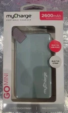 MyCharge Go Mini Portable 2600mAh Charger GO26G1G Green