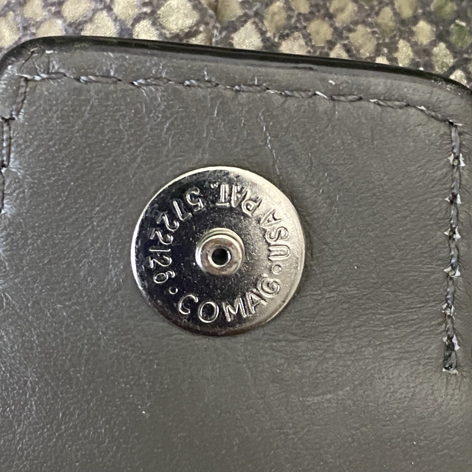 Coach Soho Python Snake Embossed Faux Leather Med… - image 6