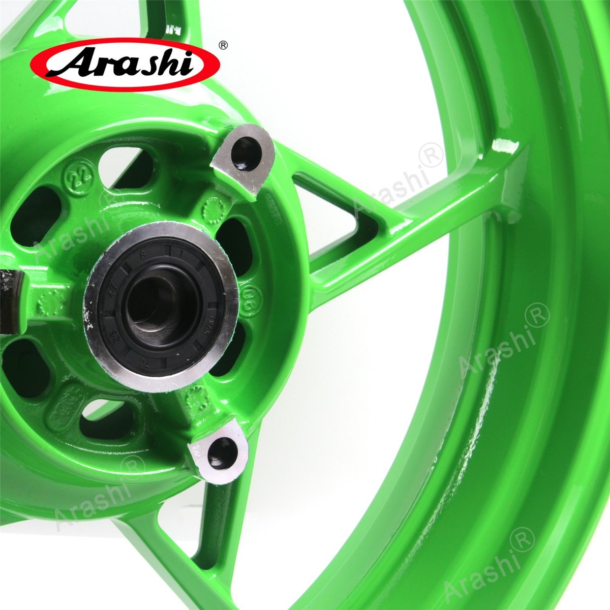 for Kawasaki Z500 SE /ABS 2024 2025 Green Front Rear Wheel Rim