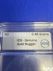 Natural Gold Nugget 0.46 Grams ICG Certified Genuine Slabbed Serial #4032041405 — photo 2