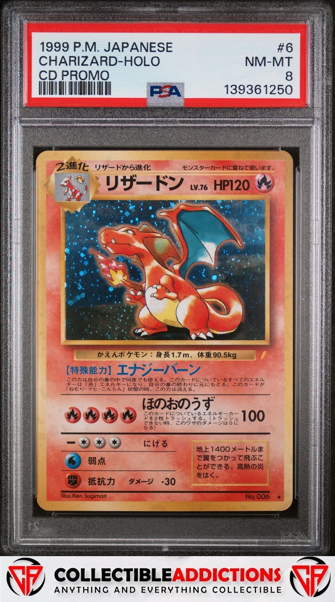 Collectible Individual Grade 8 Charizard Pokémon TCG Card Games in