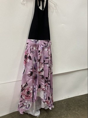 green emerald velvet dress Ignite Evenings Sleeveless Floral Long Gown