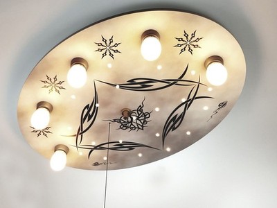 Kinderlampe GOTHIC Zugschalter für LED-Schlummerlicht Kinder Deckenleuchte rund