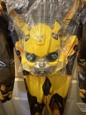 Disguise Transformers Bumblebee Rise of Beasts Jumpsuit, Mask Costume L 10-12