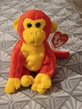 Ty Beanie Babies  "Chopstix"   The Colourful Monkey  In  mint Condition