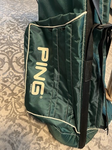 Vintage Ping Hoofer 4 Way Carry Stand Bag Green/Bladk EXCELLENT CONDITION - Picture 5 of 13