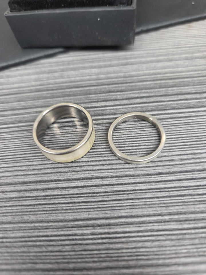 TI титана олень обручальное кольцо размер 9 и 7,5 оленей охоты мужчин и женщин - Изображение 2 из 4