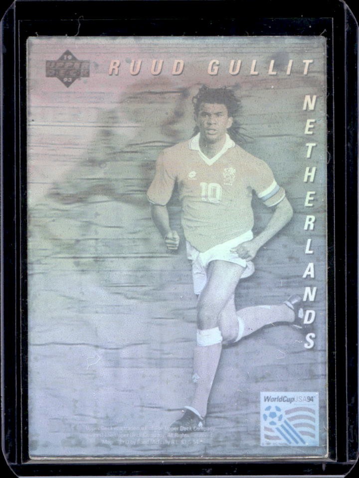 1993 Upper Deck World Cup Preview (Spanish/Italian) Ruud Gullit Star Holograms