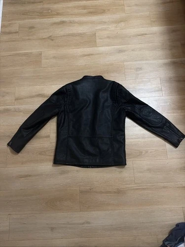 Kenneth Cole Awearness Black Leather Jacket Men’s Size Large image 2