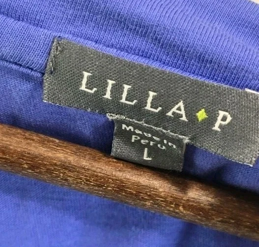 Рубашка женская Anthropologie большая фиолетовая футболка собранная в рюш V с искусственным запахом Lilla P Surplice - Изображение 3 из 4