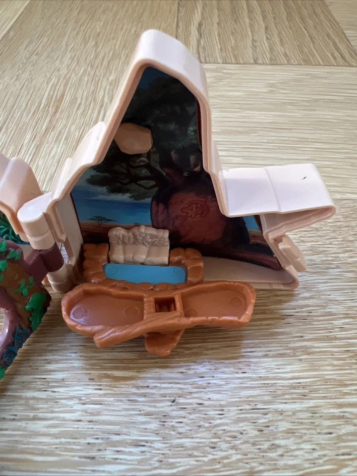 Mini Juego Pride Rock De Colección Disney El Rey León Polly Pocket 1995 Completo Foto 3 de 4