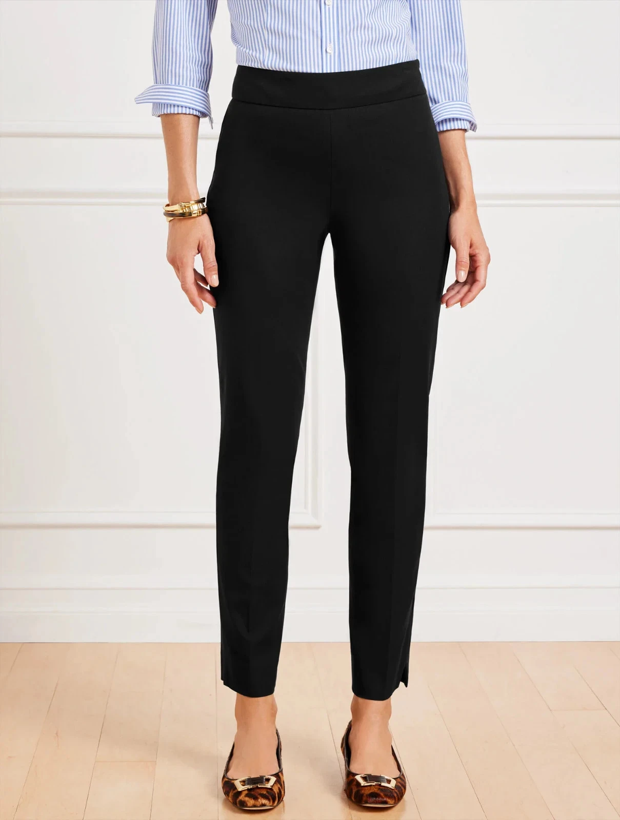 Talbots Chatham Cotton Bi-Stretch Slim Ankle Pants - Solid NWT $129, BLACK
Opens in a new window or 