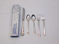 40 Pcs SATINIQUE International Rogers Bros 8 Place Settings Silverplate Set NOS