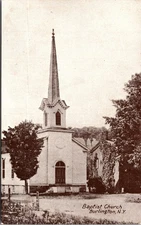 Postcard NY Burlington Baptist Church