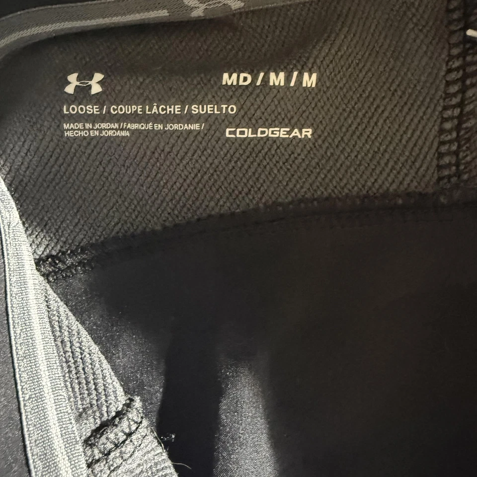 Under Armour Pullover Mens Medium Gray ColdGear Half Zip Athletic Jacket Pockets - Image 3 of 4