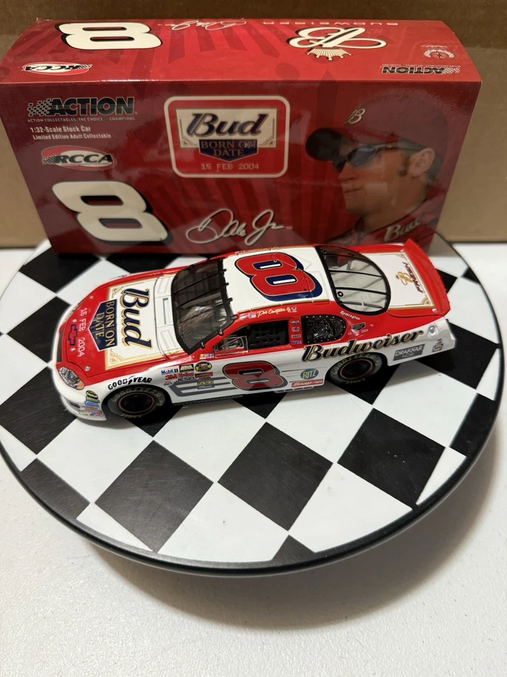 Dale Earnhardt Jr. #8 Budweiser Born On Date 2004 1/32 Nascar Diecast - Image 2 of 4