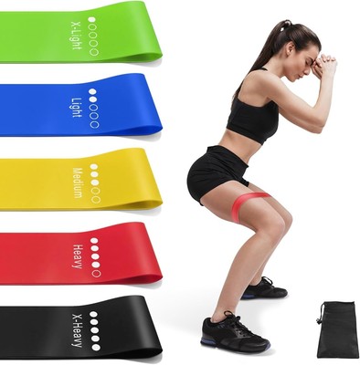 Resistance Bands Set for Men and Women, Pack of 5 Different Levels Assorted 