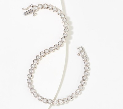Affinity Diamonds Sterling Silver Tennis Bracelet, Avg 7-1/4''